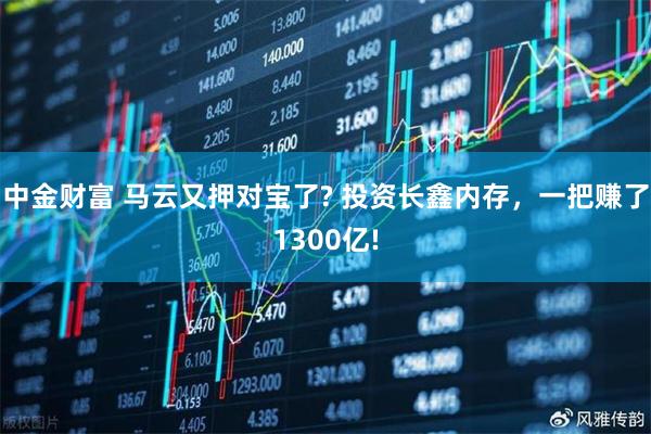 中金财富 马云又押对宝了? 投资长鑫内存，一把赚了1300亿!
