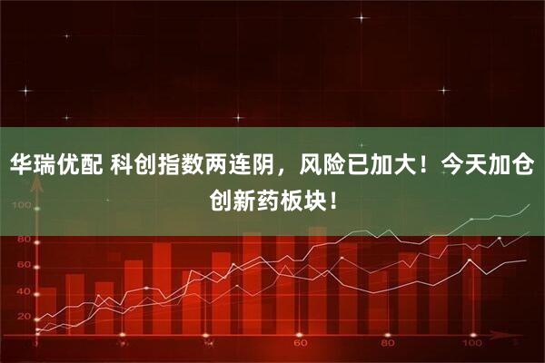 华瑞优配 科创指数两连阴，风险已加大！今天加仓创新药板块！